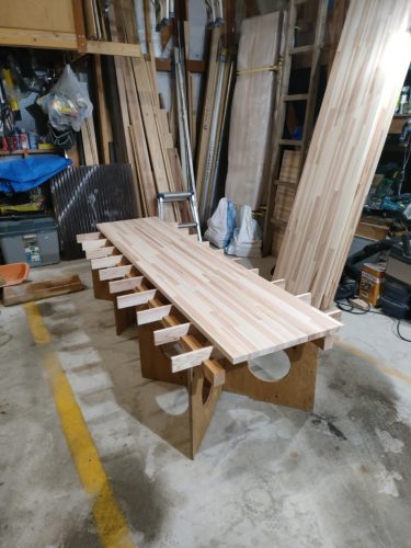 バッテン台に丸ノコの切り傷を付けたくないから、究極を求めた木工高等専門学校さんのアイデア~(´Д｀)！